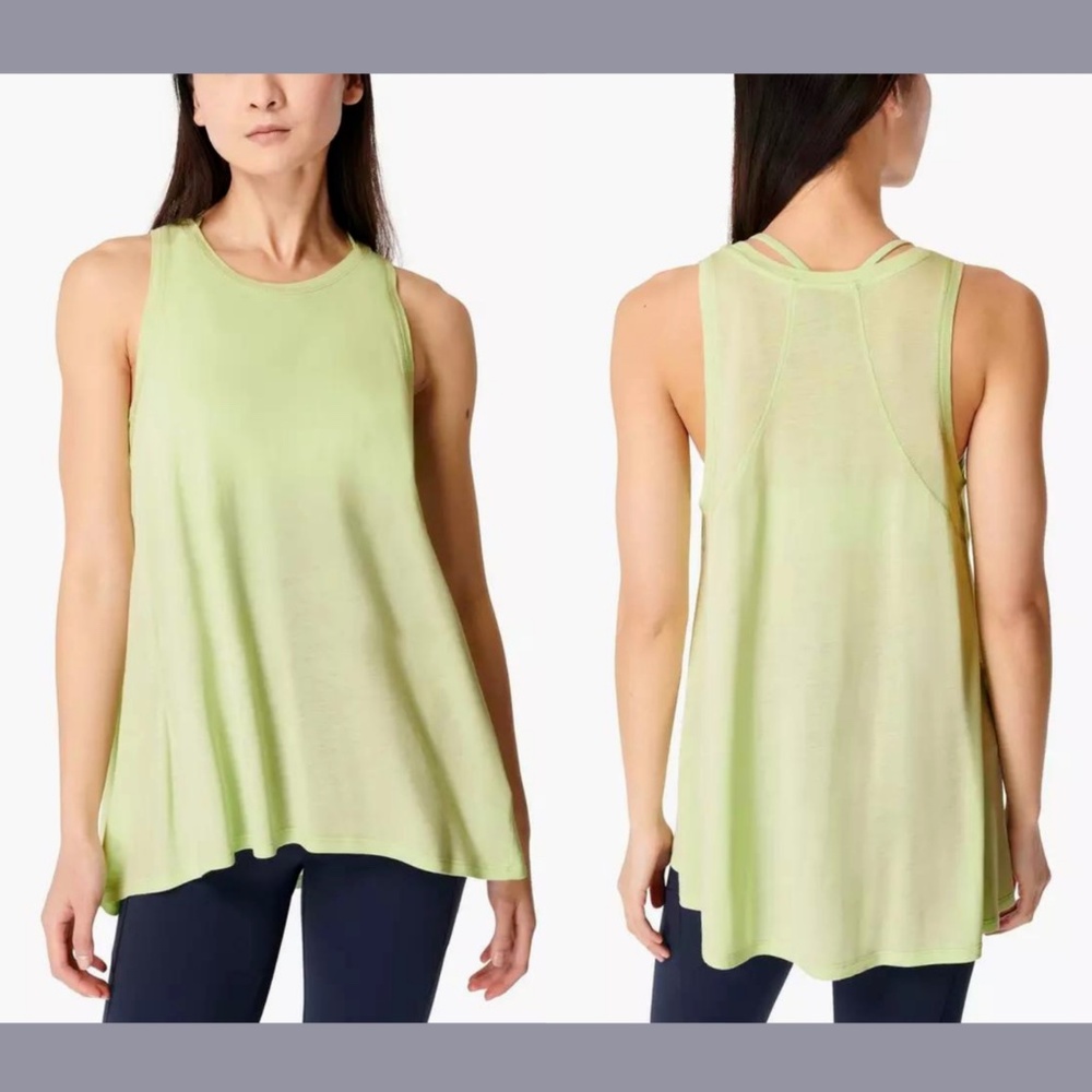 NEW SWEATY BETTY [ XXS ] Easy‎ Peazy Tank Top In Utopia Green